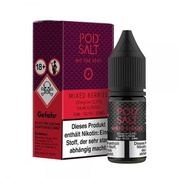 PodSalt MIXED BERRIES - 20mg/ml