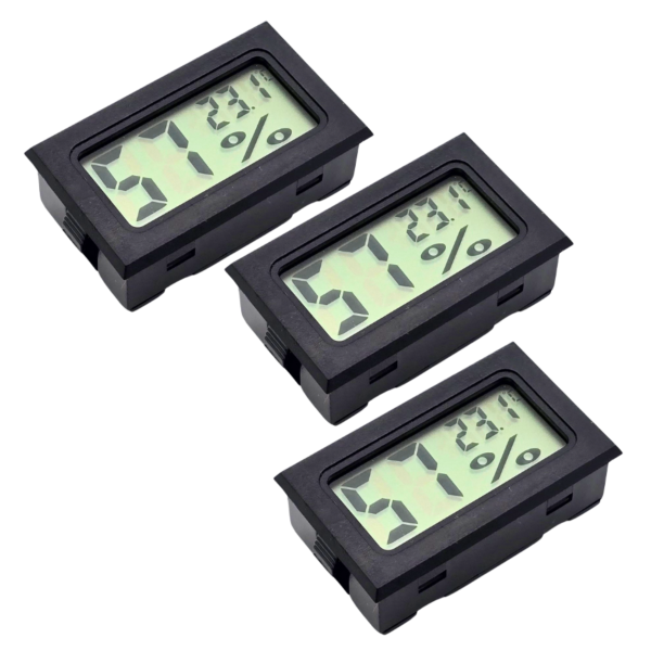 Mini LCD Hygrometer, 3-er, 6-er Set