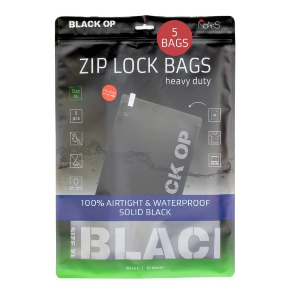 Noaks Bags Schwarz, XL - 5 Stk.