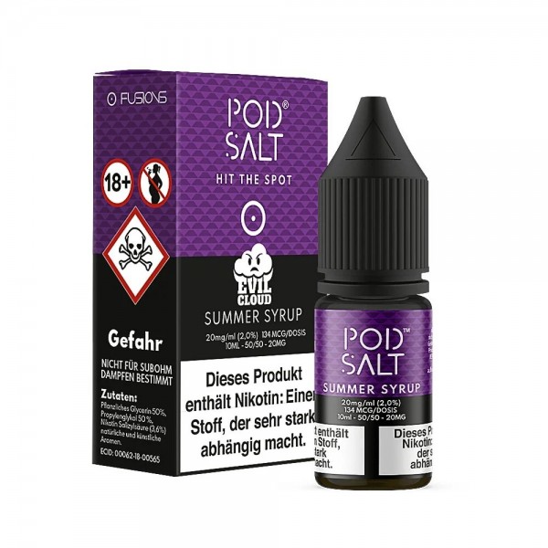 PodSalt Summer Syrup - 20mg/ml