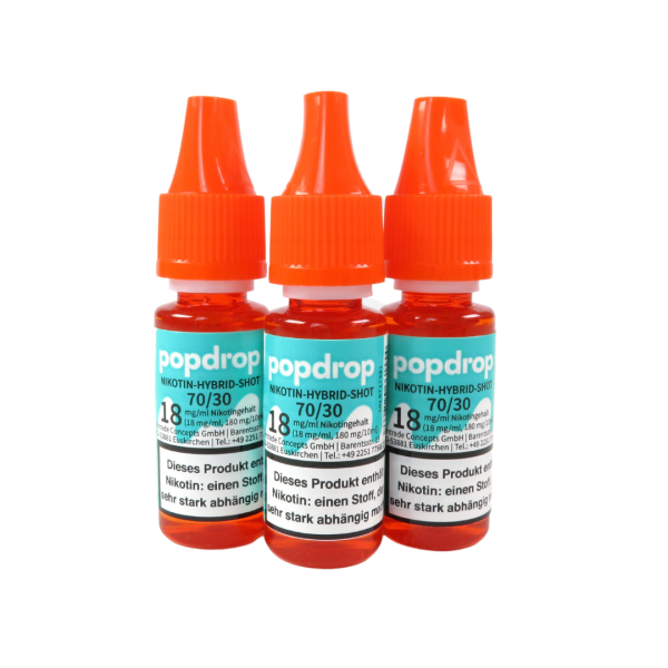 Popdrop Nikotin Hybrid Shot 70/30 18mg/ml