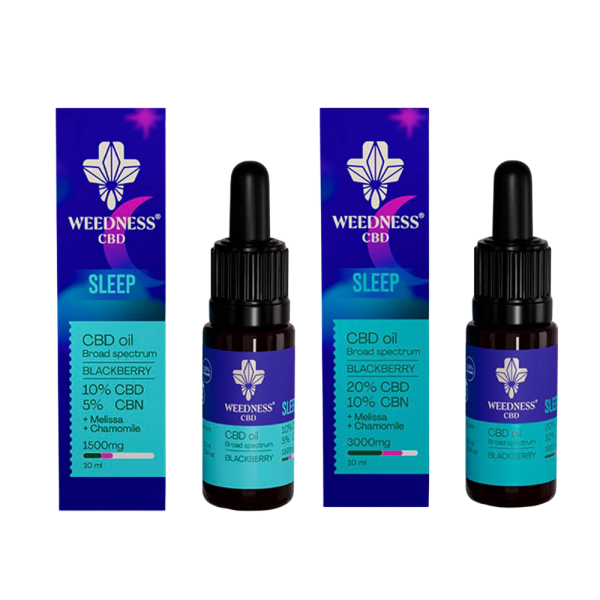 Weedness SLEEP CBD + CBN Öl 10%, 20%