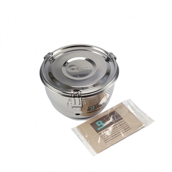 CVault PRO Humidor aus Edelstahl, 2 Liter / 8 Liter