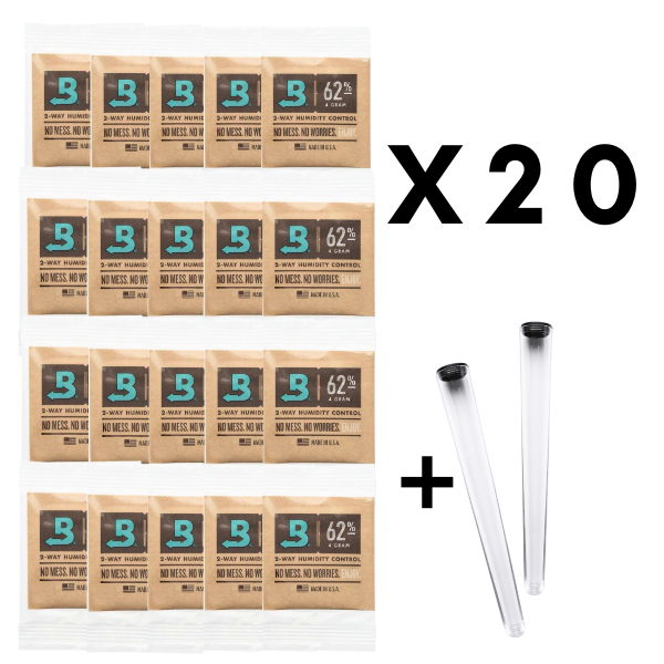 BOVEDA 20 x Humidipaks 62% - 4 Gramm Einzeln verpackt