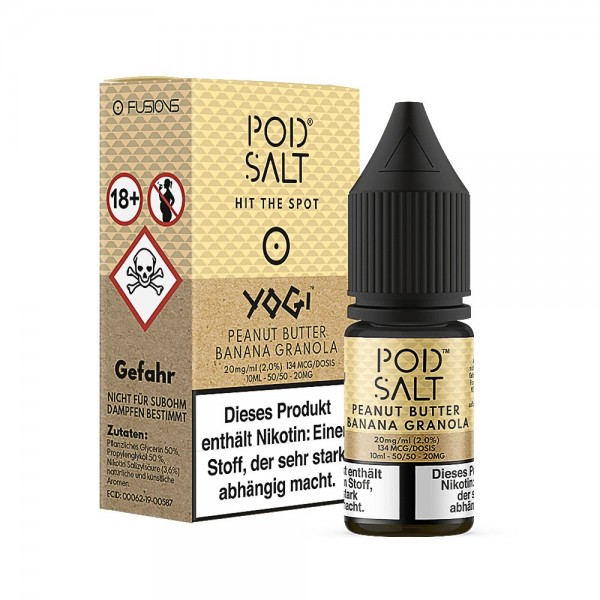 Pod Salt PEANUT BUTTER BANANA GRANOLA - 20mg/ml