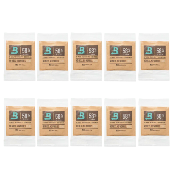 BOVEDA 10 x Humidipaks 58% - 4 Gramm Einzeln verpackt